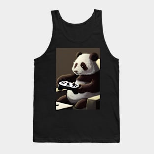 Panda mit Controller Tank Top